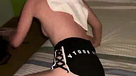 Public blowjob turns into rough room sex after quad bike