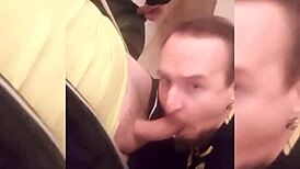 Adrian Sucks Cock in Shopping Bathroom with Intense Emotion