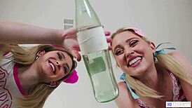 Hey Chloe Cherry and Jane Wilde, loving that college girl action?