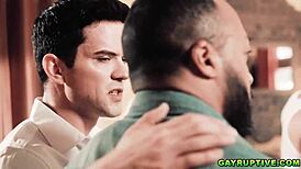 Dillon Diaz explodes huge cum in gay orgy