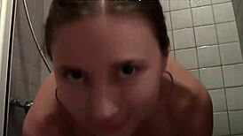 watch this cool sex tape where she masturbates with toys in lingerie. then fucks in the shower?