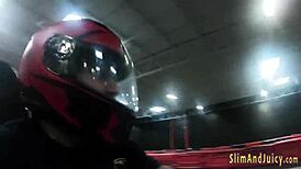 big booty teen deepthroats and rides hard