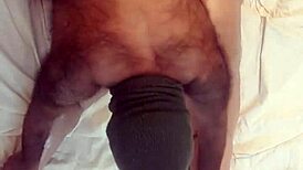 chubby wife gets outdoor massage and craves monster cock