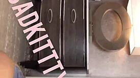 Flexible ebony slut flaunts big tits and ass for deepthroat cock action