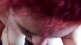 Canadian redhead CHEATS with BIG BLACK COCK deepthroat blowjob