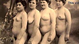 Vintage Lesbians Dive Deep in Hairy Retro Action