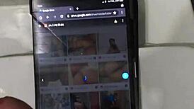 i made a cum tribute for cute linasky69 with her big tits