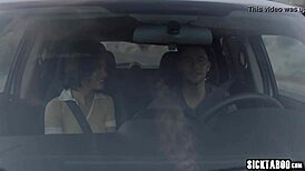 sexy teen and partner snatched by aliens for wild foursome action