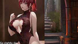 Cherrys Joi Hentai Game Session01 With Redhead Big Tits Instruction