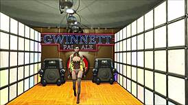 fallout 4 fashion show with beautiful clothes on sexy brunettes?