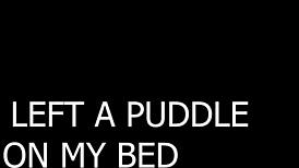 Chubby Ebony Squirts Puddle