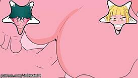 deku jerks off then screws himiko toga, oh man