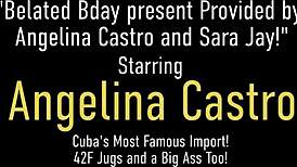 I Got A Happy Bj Birthday With My Mouth Fucked By Angelina Castro And Sara Jay