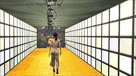 fallout 4 fashion show with beautiful clothes on sexy brunettes?