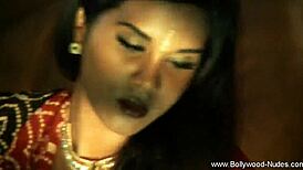 indian beauty reveals herself as a mystery lady in a serene setting