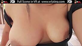 Vrlatina - Debut For Attractive Latin Teen With Curves - Pov Vr