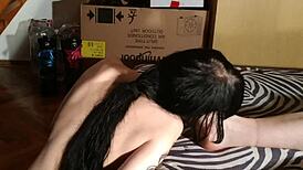 sexy teen goth girl cleans her feet part 2 hd
