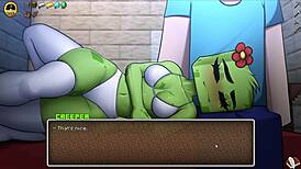 creeper girl and piglette gived me deepthroat blowjob in hornycraft