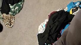 i love this lollipop milf riding massive dildo doggy style from behind