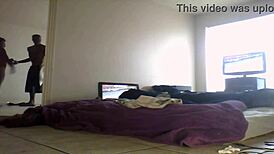 Stroking Pussy Raw Creampie Ebony Spinner Gets Rough Milf Treatment.