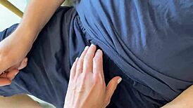 friends busty stepmom unexpectedly gives blowjob and fucks russian amateur with dialogue