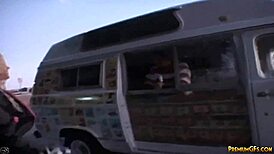 Car sex POV with busty cheerleader licks popsicle then sucks dick### Alternative responses:Busty cheerleader licks popsicle then is eaten out in POV car sex