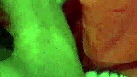 girlfriend bent over on sofa for quick doggystyle creampie in amateur session.