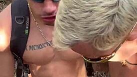 Teen Twinks Assfucking Outdoors On Trail With Well-Endowed Guys