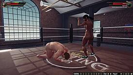 Ethan battles Dela in naked 3D fight