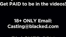 Naughty jazmin teases with pre-party fun before troy's big black cock adventure