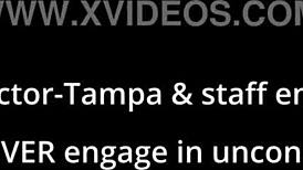 kristen martinez, a protester, moans during hitachi wand orgasms from doctor tampa in florida hospital