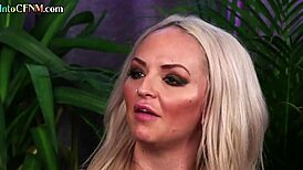 Tattooed milf sucks cock in cfnm group blowjob.