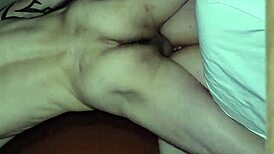 Getting fucked by a shemale in gay hardcore scene