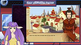 in avatar, the trainer receives blowjob from guard