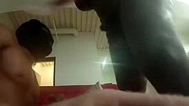 Ebony shemale patravontesse masturbates monster black cock