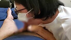 Hey, watch this housewife eagerly sucking cock! 😍