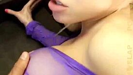 nikki delano licks cum from floor