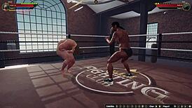 Ethan battles Dela in naked 3D fight