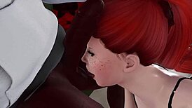 Petite 18+ Girl's First Cheating Deepthroat with Old Man's Monster Cock