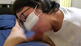 Hey, watch this housewife eagerly sucking cock! 😍