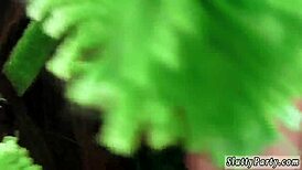 Fat teen's first hardcore party bang