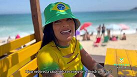 Rough Sex with Fan on Brazil Beaches