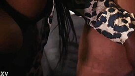 Watch Xoli Mfeka and Darkberry in wet lesbian masturbation on webcam!