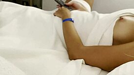 My Stepsister Jerks Me Off While I Watch Tv!