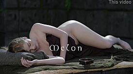 I-I can't believe how hot this girl is, solo masturbating her tight pussy with those big tits bouncing.