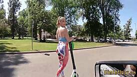 Hot Blonde Teen Rides Cock with Her Big Bubble Butt