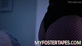 Foster girl Jewelz Blu expresses gratitude to her foster parents through intense hardcore sex scenes