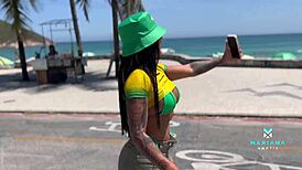 Rough Sex with Fan on Brazil Beaches