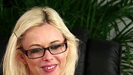 Frisky Doll Swallows Cumshot