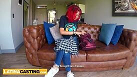 Cute Redhead Latina 18Yo Fake Casting 69 and Rough Ass Fuck Atm Facial